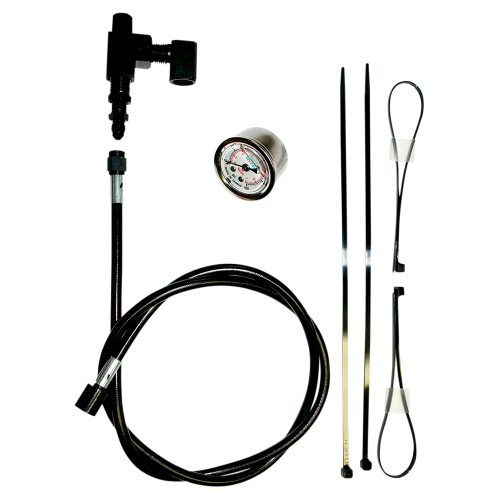 Feuling - Feuling Remote Oil Pressure Gauge/Line Kit - Black - 9019