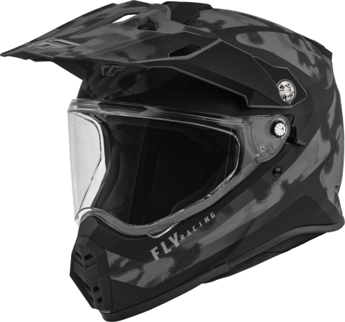 Fly Racing - Fly Racing Trekker Pulse Helmet - F73-70262X - Matte Gray/Black Camo - 2XL