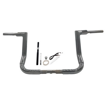 Fat Baggers, Inc. - Fat Baggers, Inc. 1-1/2in. EZ Install Flat Top Handlebar Kit - Chrome - 619012