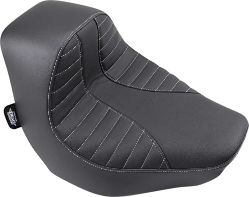 Drag Specialties - Drag Specialties EZ-ON Mount Solo Seat - Scorpion - Silver Thread - 0802-1273