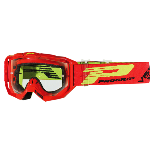 Pro Grip - Pro Grip 3303 Vista Goggles - PZ3303RO - Red / Clear Lens - OSFA