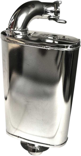 BikeMan Performance - BikeMan Performance Full Velocity Muffler - Ceramic Chrome - 02-327-SC