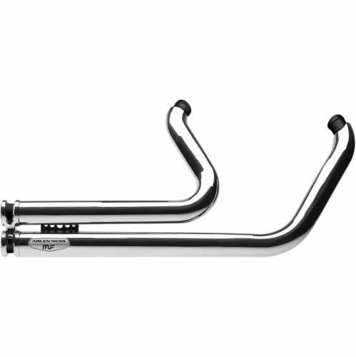 Arlen Ness - Arlen Ness Lowdown 2-Into-2 Exhaust System - Chrome - 7212301