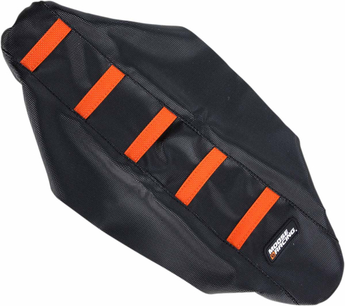 Moose Racing - Moose Racing Ribbed Seat Cover - Black/Orange Ribbed - KTM6509-336RT
