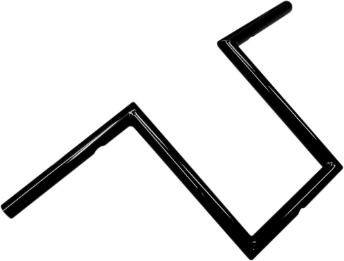 LA Choppers - LA Choppers 1in. Old School Narrow Z Handlebar - 10in. - Black Powdercoat - LA-7380-10B