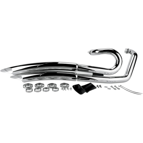 Vance & Hines - Vance & Hines Big Radius 2-Into-2 Exhaust System - Chrome - 18527