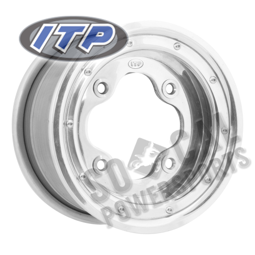 ITP - ITP A-6 Trac-Lock Wheel - 9x8 - 3+5 Offset - 4/115 - Polished - 0928620403