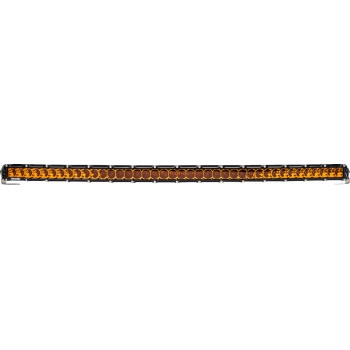 Heretic Studio - Heretic Studio 6-Series Light Bar - 40in. (45in. x 2in. x 1.5in.) - Black Spot Light - Curved with Amber Lens - 54011