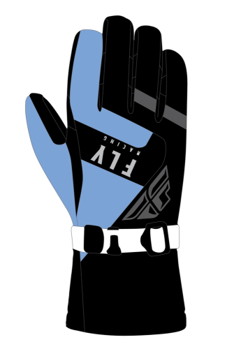 Fly Racing - Fly Racing Highland Gloves - 363-39532X - Black/Blue - 2XL