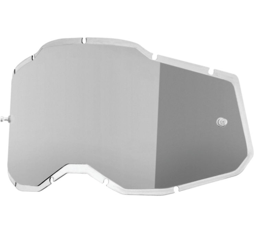 100% - 100% Replacement Injected Lenses for Adult Racecraft 2/Accuri 2/Stratus 2 Goggles - Silver - 59091-00001