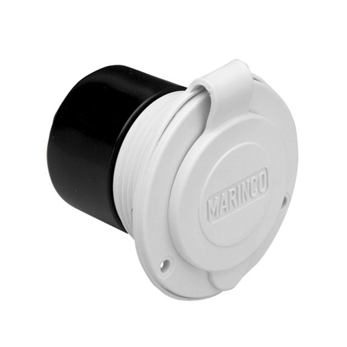 Marinco - Marinco 15A 125V On-Board Charger Inlet - Front Mount - White