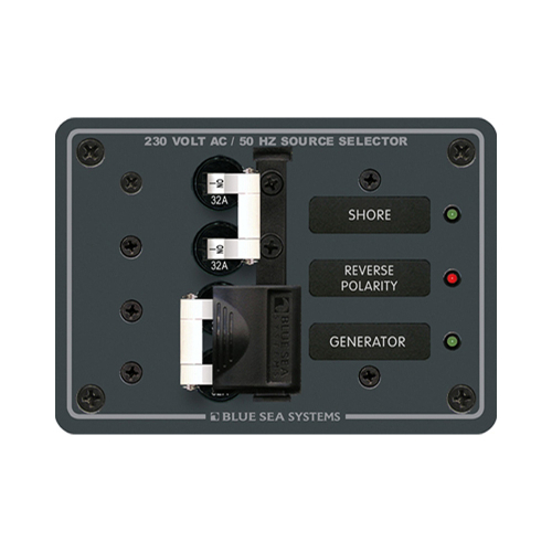 Blue Sea Systems - Blue Sea 8161 AC Toggle Source Selector (230V) - 2 Source