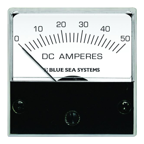 Blue Sea Systems - Blue Sea 8041 DC Analog Micro Ammeter - 2" Face, 0-50 Amperes DC