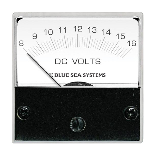 Blue Sea Systems - Blue Sea 8028 DC Analog Micro Voltmeter - 2" Face, 8-16 Volts DC