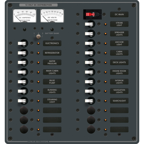 Blue Sea Systems - Blue Sea 8380 DC Main + 22 Position