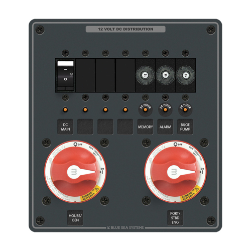 Blue Sea Systems - Blue Sea 8689 m-Series Dual Circuit Plus 2 of PN 6011