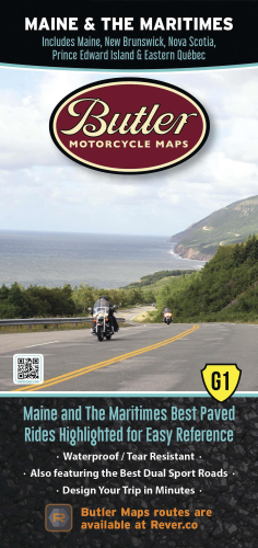 Butler Maps - Butler Maps G1 Series Map - Maine and Maritimes - MP-128