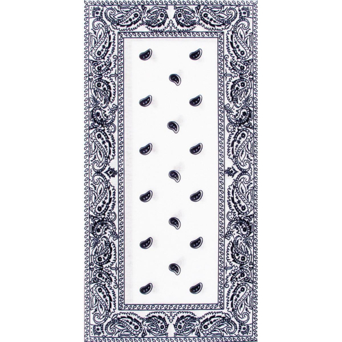 Schampa - Schampa Tube Headware - TUBE-17 - White/Black Paisley - OSFM