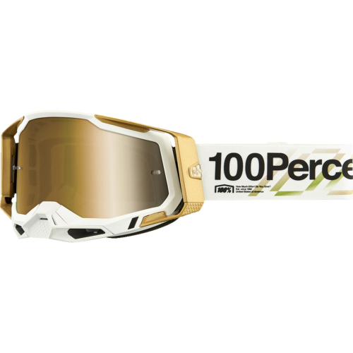 100% - 100% Racecraft 2 Succession Goggles - 50010-00026 - Sucession/White/Gold/Gold Lens - OSFM