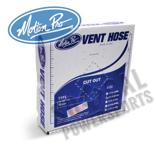 Motion Pro - Motion Pro Clear Vinyl Fuel Line -3/16in. ID x 5/16in. OD - 12-0001