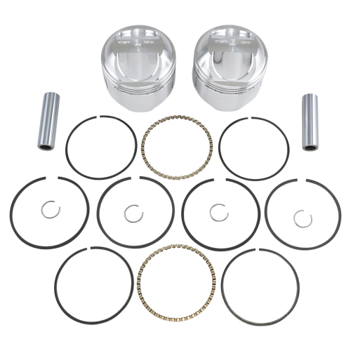 Wiseco - Wiseco K Piston Kit (80ci., Domed) - .040in. Oversize to 3.537in., 9.5:1 Compression - K1627