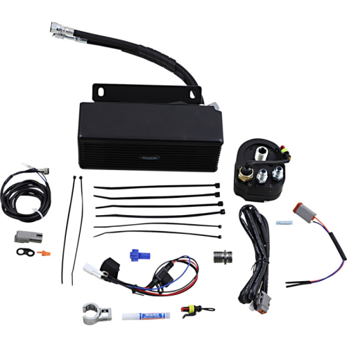 UltraCool - UltraCool Below Regulator Mounted Oil Cooler Kit - Flat Black - RF-2FSS