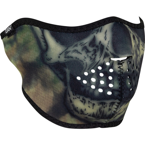 Zan Headgear - Zan Headgear Half Face Mask - WNFM611H - Tie Dye Skull - OSFM