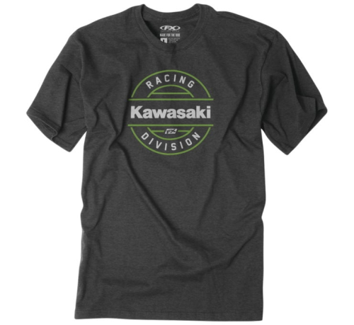 Factory Effex - Factory Effex Kawasaki Division T-Shirt - 25-87102 - Heather Charcoal - Medium