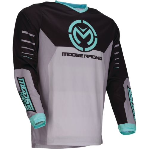 Moose Racing - Moose Racing Qualifier Jersey - 2910-8186 - Gray/Teal - X-Large
