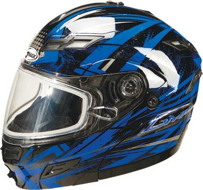 G-Max - G-Max GM54S Highmark Snow Helmet - G2544213 TC-2 - Black/Blue/Silver - X-Small