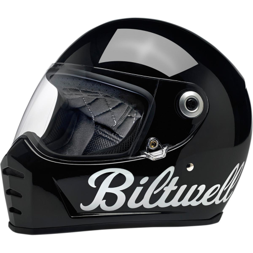 Biltwell Inc. - Biltwell Inc. Lane Splitter Graphics Helmet - 1004-119-105 - Gloss Black Factory - X-Large