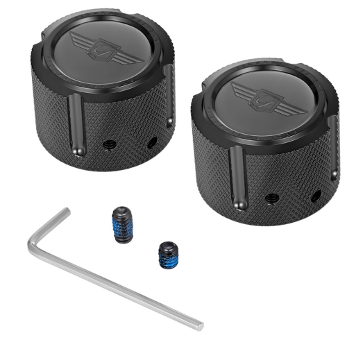 Figurati Designs - Figurati Designs Front Axle Nut Cover - Black - FD01-FAC-BLK