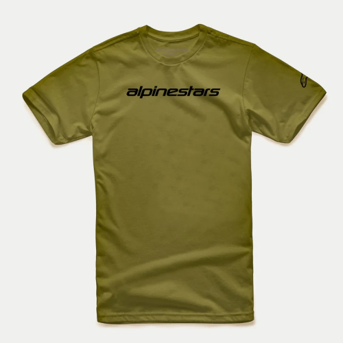 Alpinestars - Alpinestars Linear Wordmark T-Shirt - 1212720206910XL - Military/Black - X-Large