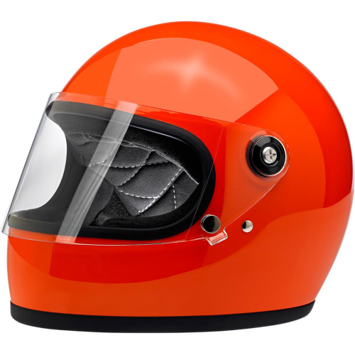 Biltwell Inc. - Biltwell Inc. Gringo S Solid Helmet - 1003-117-105 - Gloss Hazard Orange - X-Large