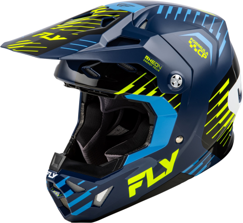 Fly Racing - Fly Racing Formula Cp Slice  Youth Helmet - 73-0050YL - Navy/Hi-Vis/White - Large