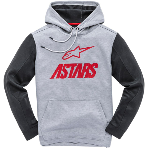 Alpinestars - Alpinestars Converge Hoodie - 1139-51100-1131-2XL - Gray/Red - 2XL