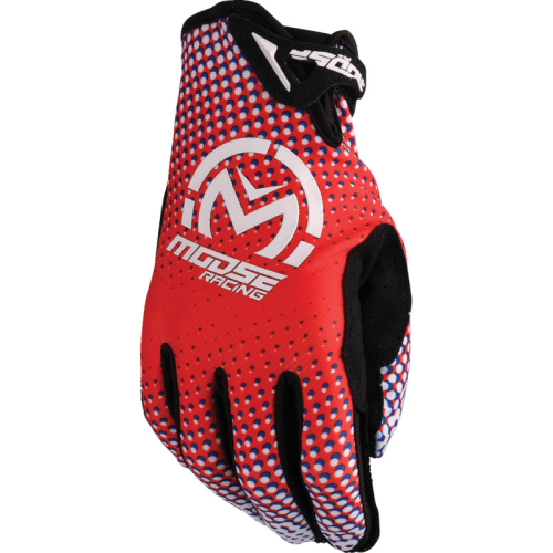 Moose Racing - Moose Racing SX1 Gloves - 3330-8063 - Red/White/Black - X-Large