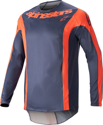 Alpinestars - Alpinestars Techstar Arch Jersey - 3761023-7141-LG - Night Navy/Hot Orange - Large