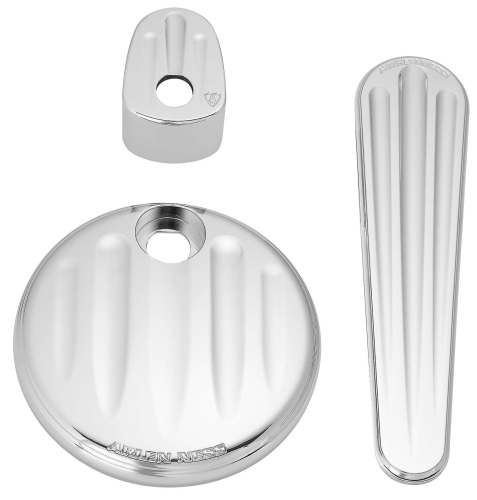 Arlen Ness - Arlen Ness Dash Accessory Pack - Deep Cut - Chrome - 91125