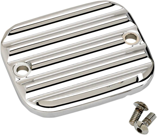 Joker Machine - Joker Machine Front Master Cylinder Cover - Finned - Chrome - 951019-3