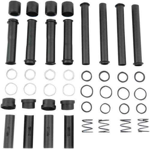 Drag Specialties - Drag Specialties Satin Black Pushrod Tube Kit - 0928-0041