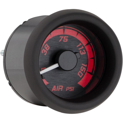 Dakota Digital - Dakota Digital MVX-8K Add-On Air PSI Gauge - Black/Red Black - MVX-8K-A-KR-K