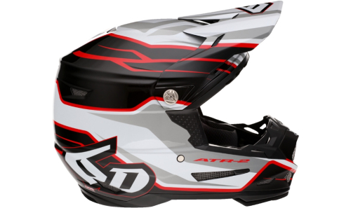 6D - 6D ATR-2 Phase Helmet - 12-2839 - White/Red - 2XL