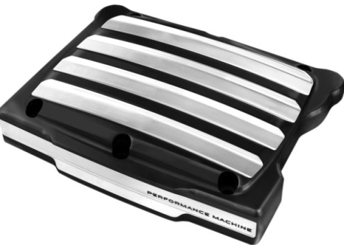 Performance Machine - Performance Machine Drive Rocker Box Cover - Platinum Cut - 0177-2037-BMP