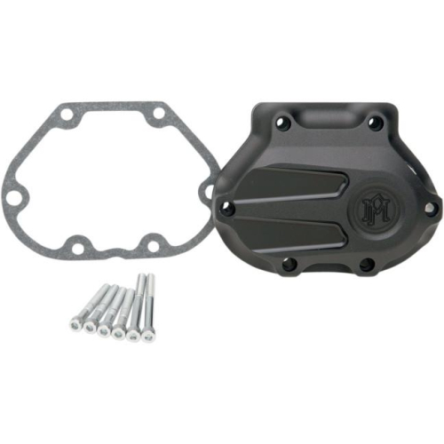 Performance Machine - Performance Machine Scallop 5 Speed Cable Transmission Side Cover - Black Ops - 0066-2024-SMB