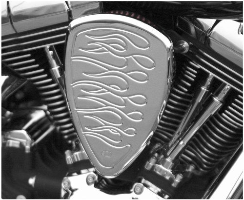 Baron Custom Accessories - Baron Custom Accessories Big Air Kit - Flame Chrome - BA-2013-03