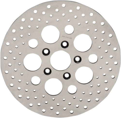 Drag Specialties - Drag Specialties Stainless Steel Drilled Brake Rotor - 06-0171AS