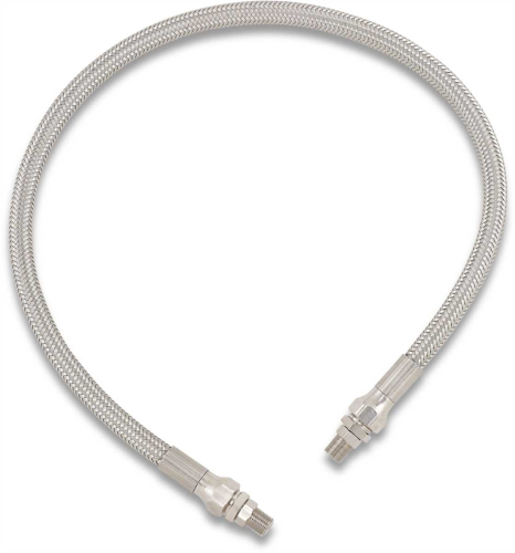 Drag Specialties - Drag Specialties Universal Stainless Steel Braided Oil Line - 24in. - 624
