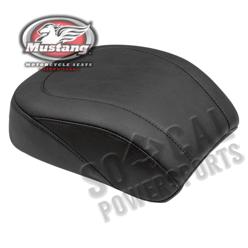 Mustang - Mustang Wide Tripper Passenger Seat - Smooth - Black - 75835