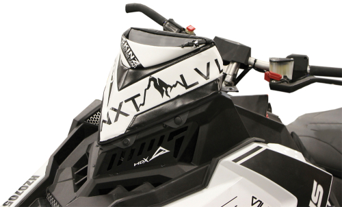 Skinz Protective Gear - Skinz Protective Gear NXT LVL Windshield Pack - Flat Black/White - NXPWPV225-BK/WHT